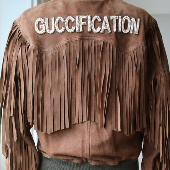 This phenomenal bomber jacket is a showstopper famous GUCCIFICATION in pearls!!! - Picture 3 of 8